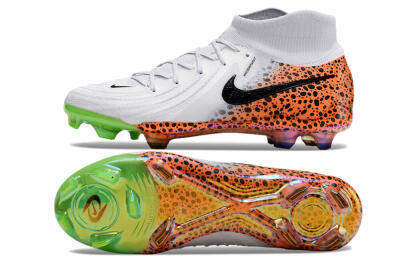 Nike Phantom Luna Elite NU FG High-Tops Football Boots - White/Black/Orange