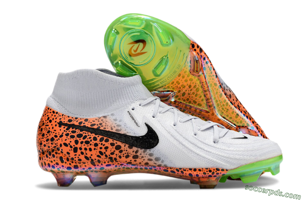 Nike Phantom Luna Elite NU FG High-Tops Football Boots - White/Black/Orange 1