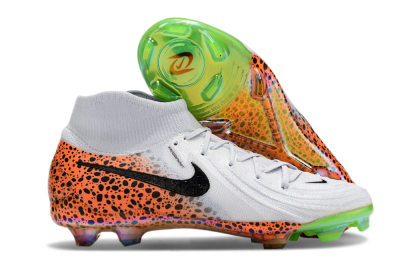 Nike Phantom Luna Elite NU FG High-Tops Football Boots - White/Black/Orange