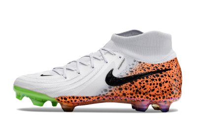 Nike Phantom Luna Elite NU FG High-Tops Football Boots - White/Black/Orange