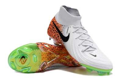 Nike Phantom Luna Elite NU FG High-Tops Football Boots - White/Black/Orange