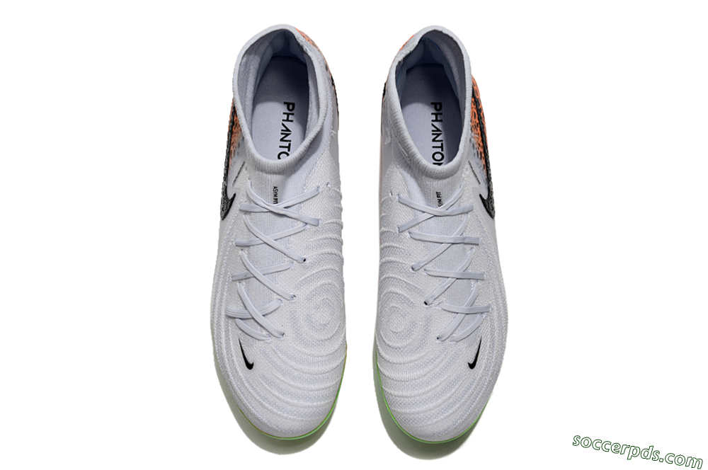 Nike Phantom Luna Elite NU FG High-Tops Football Boots - White/Black/Orange 4