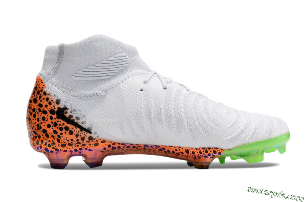 Nike Phantom Luna Elite NU FG High-Tops Football Boots - White/Black/Orange 5