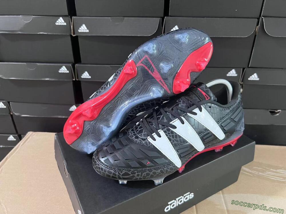 Adidas Predator 94 FG Limited Edition FG Low-Tops Football Boots - Black/Red/White