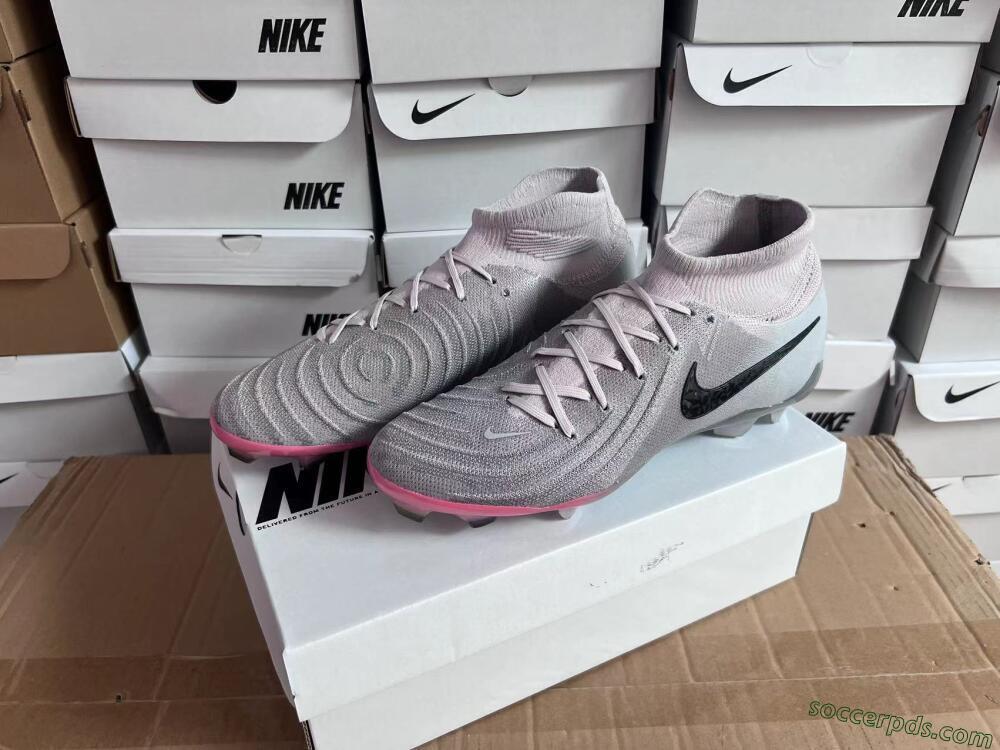 Nike Phantom Luna Elite NU FG High-Tops Football Boots - Grey/Black/Blue