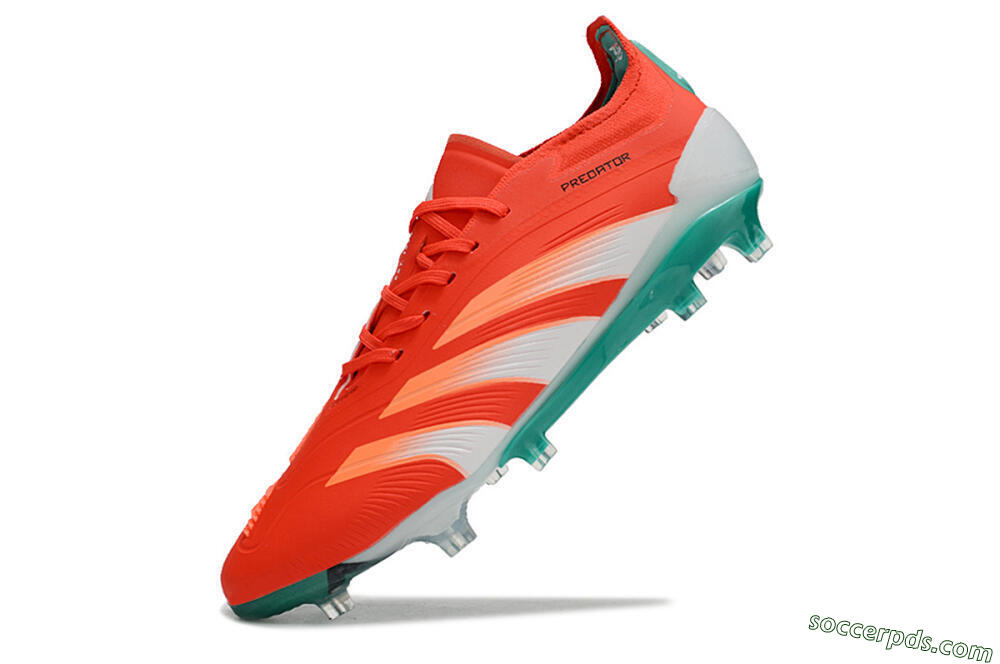 Adidas Predator Accuracy FG Low-Tops Football Boots - Red/White/Green 5
