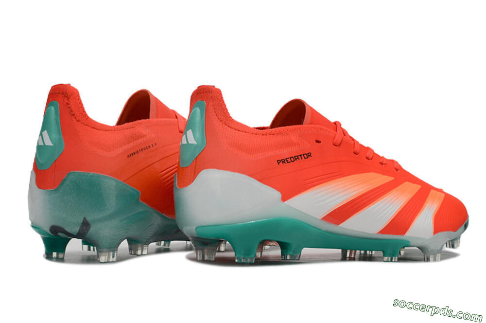 Adidas Predator Accuracy FG Low-Tops Football Boots - Red/White/Green 6