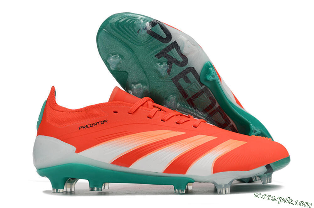 Adidas Predator Accuracy FG Low-Tops Football Boots - Red/White/Green 1