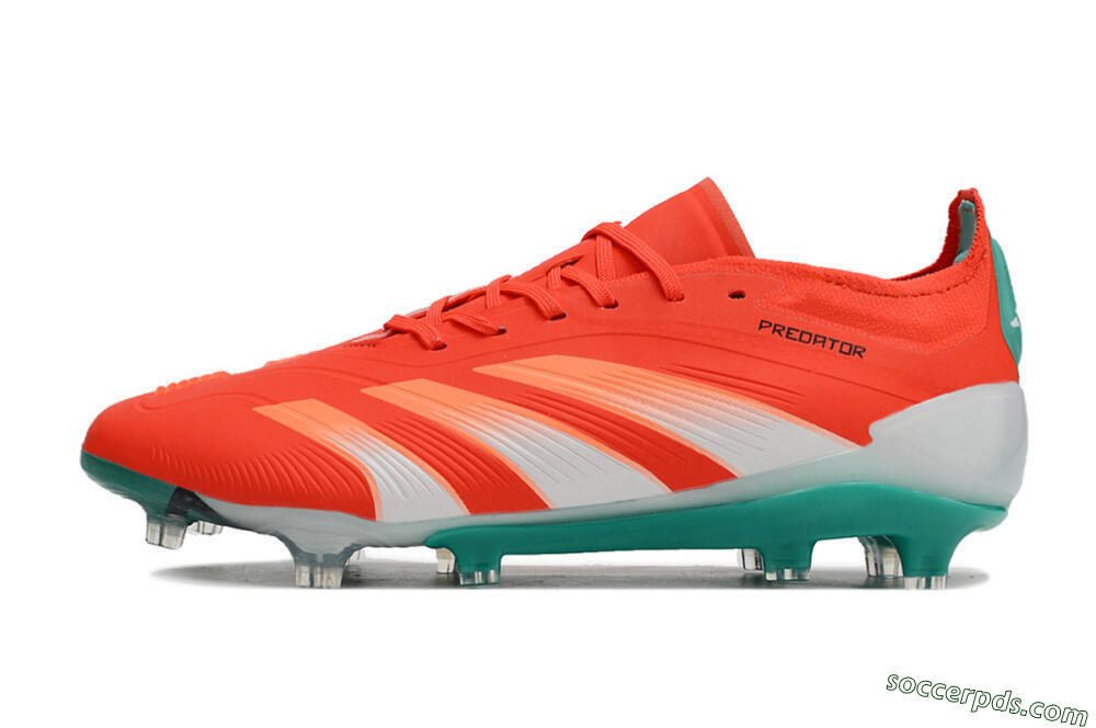 Adidas Predator Accuracy FG Low-Tops Football Boots - Red/White/Green 2