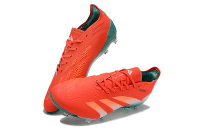 Adidas Predator Accuracy FG Low-Tops Football Boots - Red/White/Green
