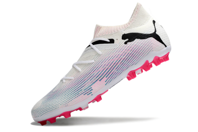 Puma Future Ultimate MG Low-Tops Football Boots - White/Black/Pink