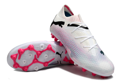 Puma Future Ultimate MG Low-Tops Football Boots - White/Black/Pink