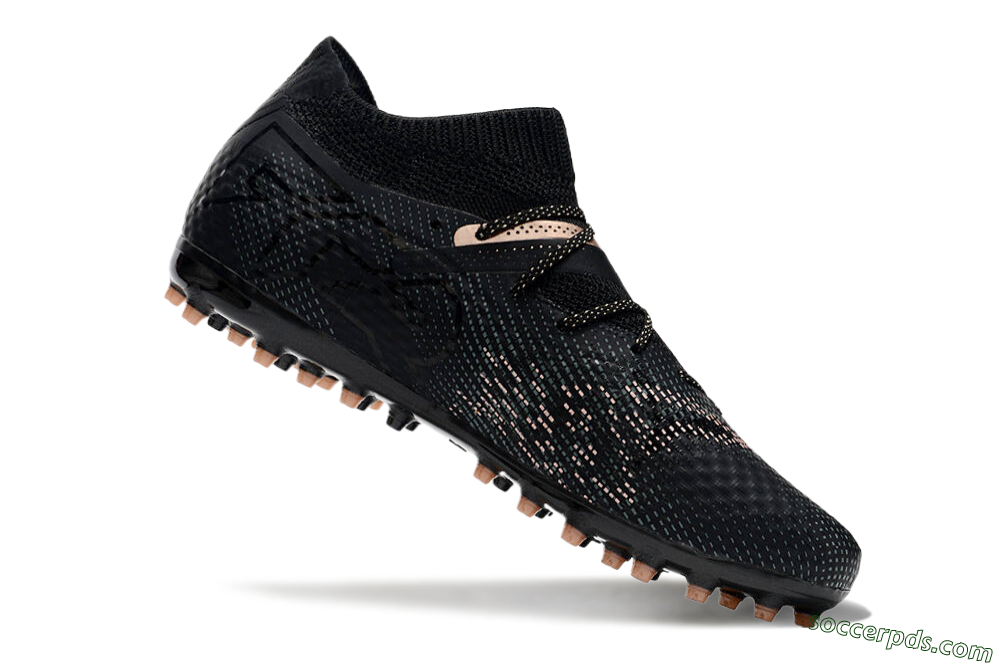 Puma Future Ultimate MG Low-Tops Football Boots - Black/Blue/Gold 4
