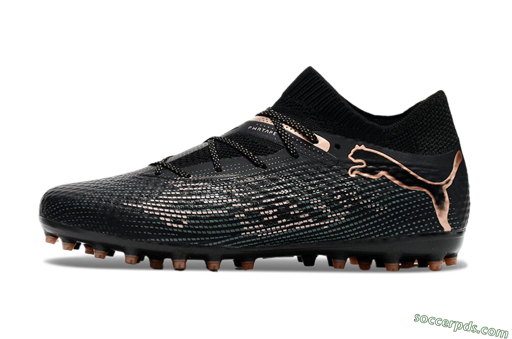 Puma Future Ultimate MG Low-Tops Football Boots - Black/Blue/Gold 2