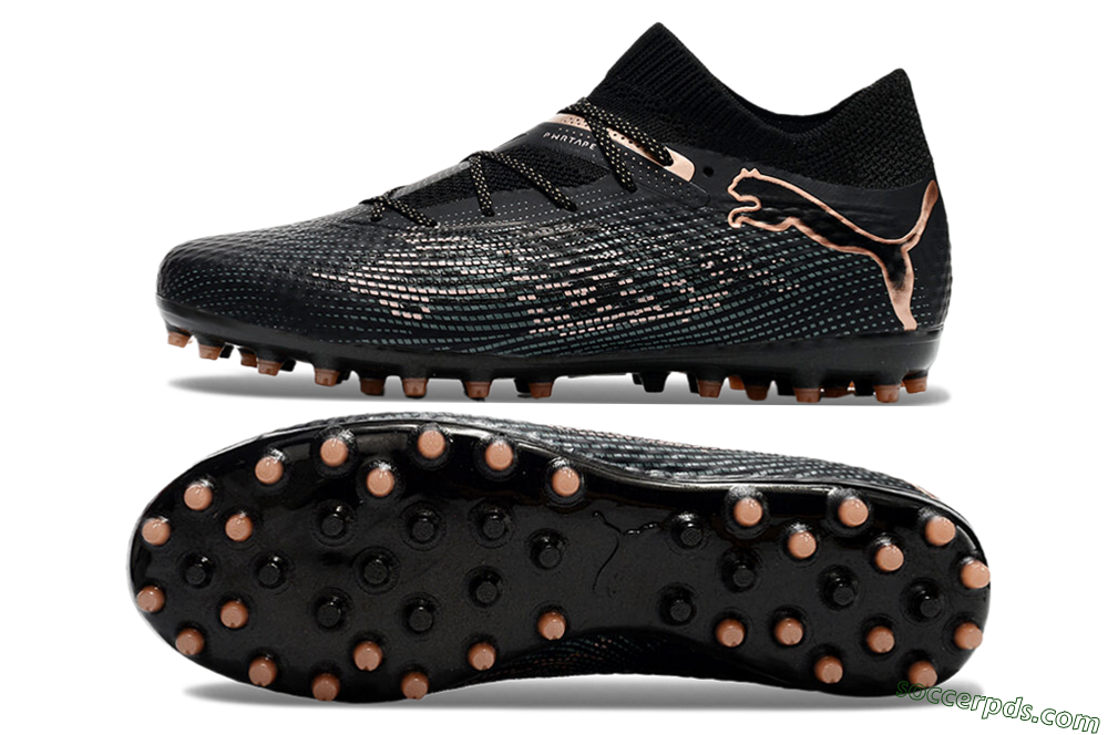 Puma Future Ultimate MG Low-Tops Football Boots - Black/Blue/Gold 0