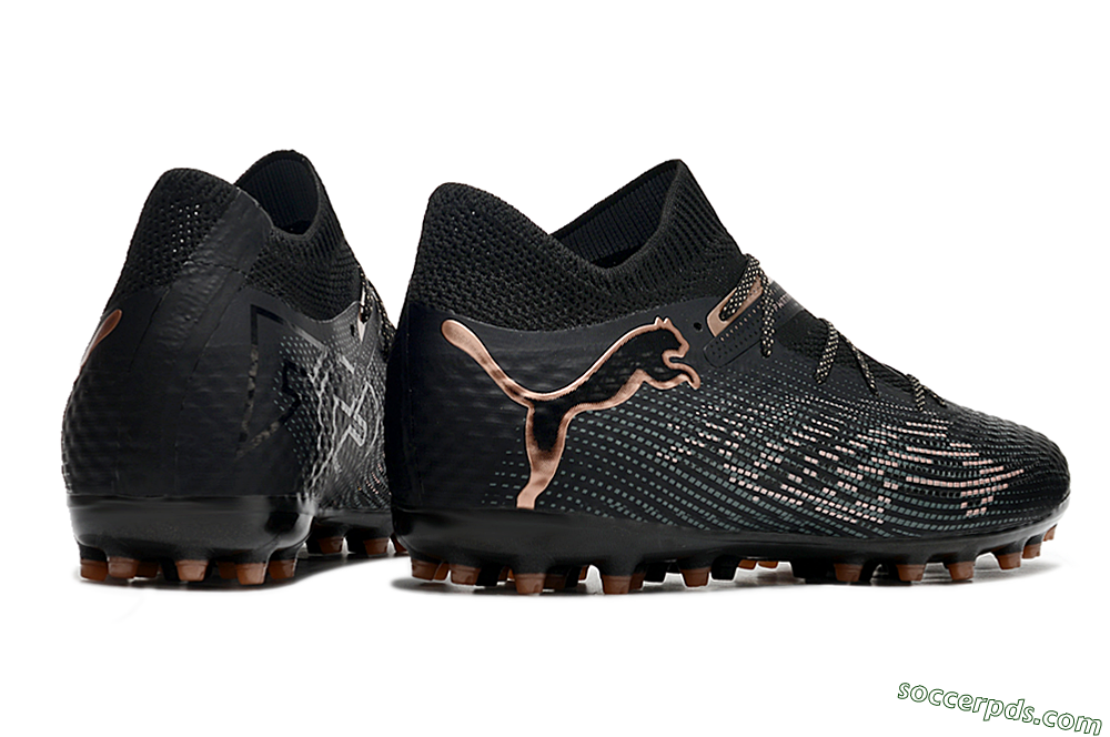Puma Future Ultimate MG Low-Tops Football Boots - Black/Blue/Gold 6