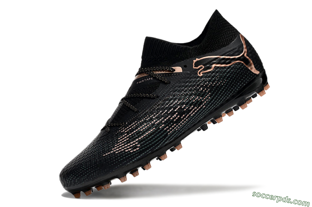 Puma Future Ultimate MG Low-Tops Football Boots - Black/Blue/Gold 5