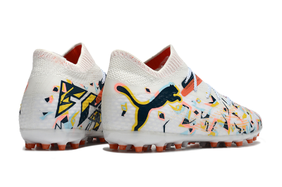Puma Future Ultimate MG Low-Tops Football Boots - White/Pink/Yellow/Black