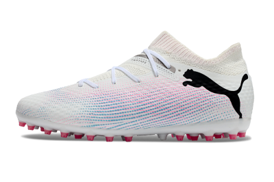 Puma Future Ultimate MG Low-Tops Football Boots - White/Pink/Blue/Black