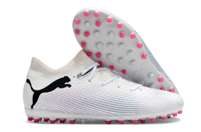 Puma Future Ultimate MG Low-Tops Football Boots - White/Pink/Blue/Black