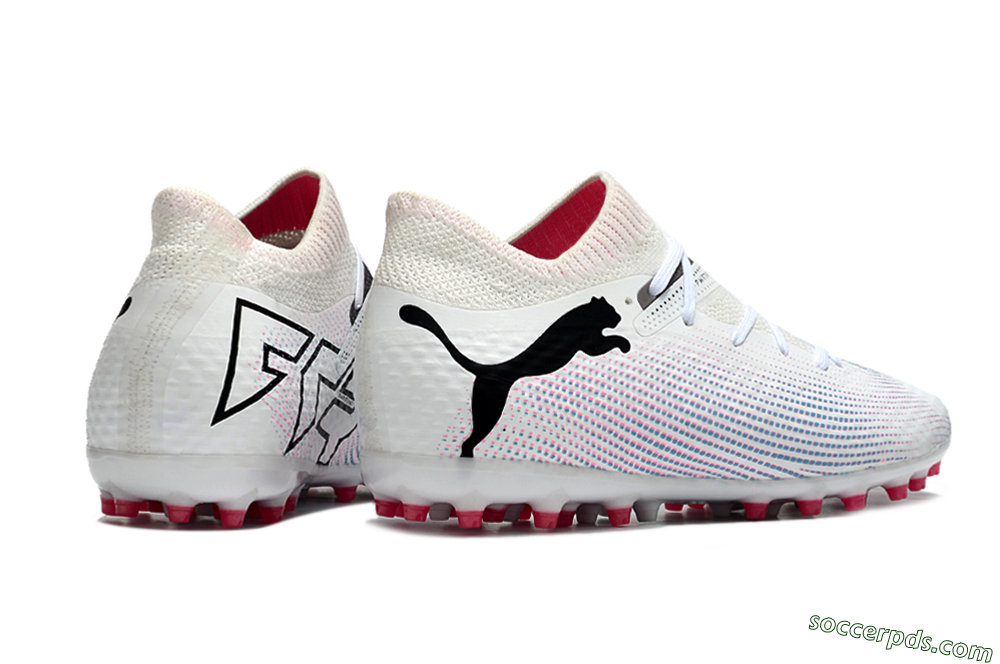 Puma Future Ultimate MG Low-Tops Football Boots - White/Pink/Blue/Black 6