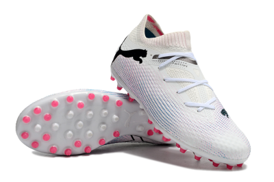 Puma Future Ultimate MG Low-Tops Football Boots - White/Pink/Blue/Black