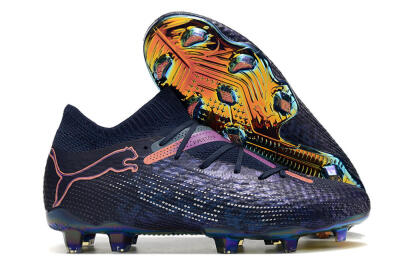 Puma Future Ultimate FG Low-Tops Football Boots - Blue/Purple/Pink