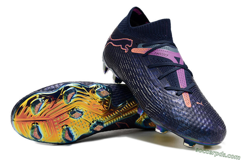 Puma Future Ultimate FG Low-Tops Football Boots - Blue/Purple/Pink 3