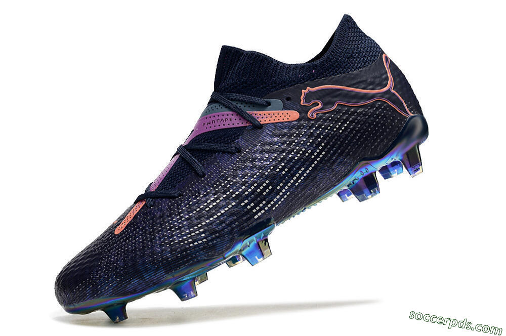 Puma Future Ultimate FG Low-Tops Football Boots - Blue/Purple/Pink 5