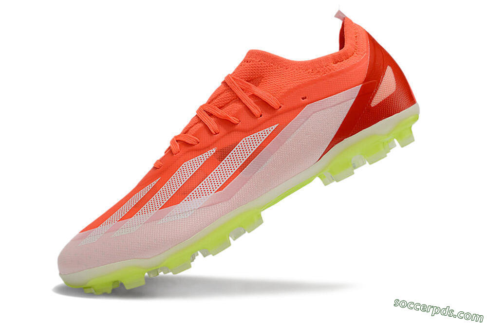 Adidas X Crazyfast.1 FG Low-Tops Football Boots - Red/White/Yellow 5