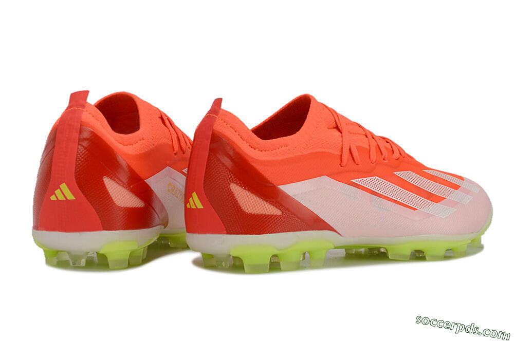 Adidas X Crazyfast.1 FG Low-Tops Football Boots - Red/White/Yellow 6