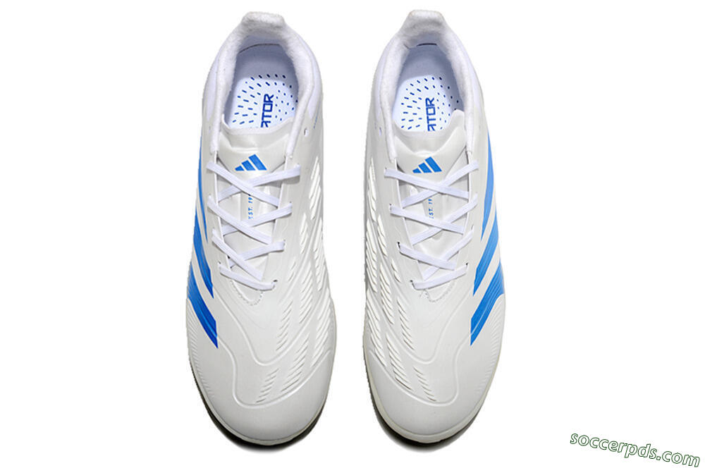 Adidas Predator 24 Elite TF Low-Tops Football Shoes - Beige/White/Blue 4