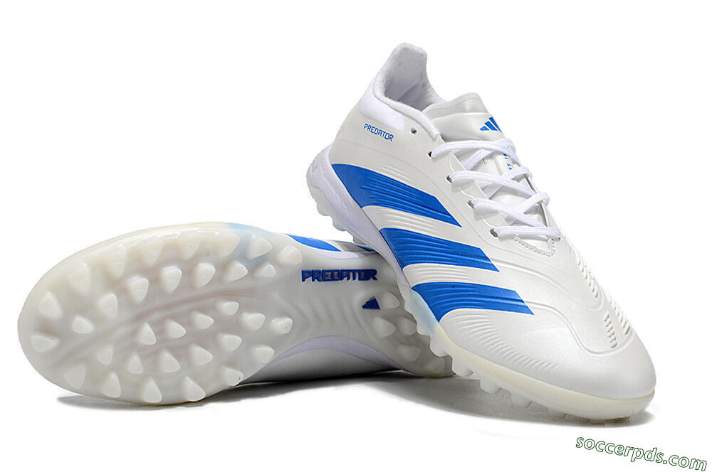 Adidas Predator 24 Elite TF Low-Tops Football Shoes - Beige/White/Blue 3
