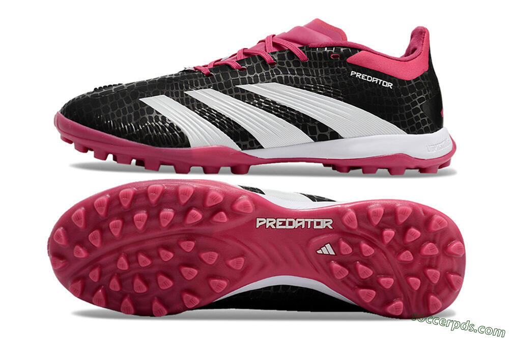 Adidas Predator 24 Elite TF Low-Tops Football Shoes - Black/Red/White 0