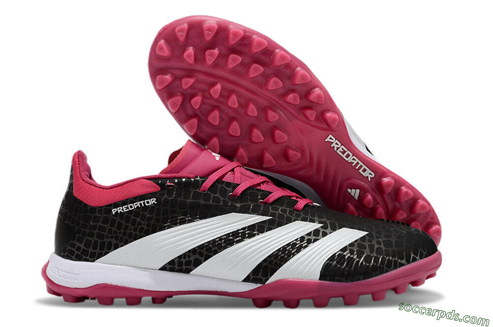 Adidas Predator 24 Elite TF Low-Tops Football Shoes - Black/Red/White 1