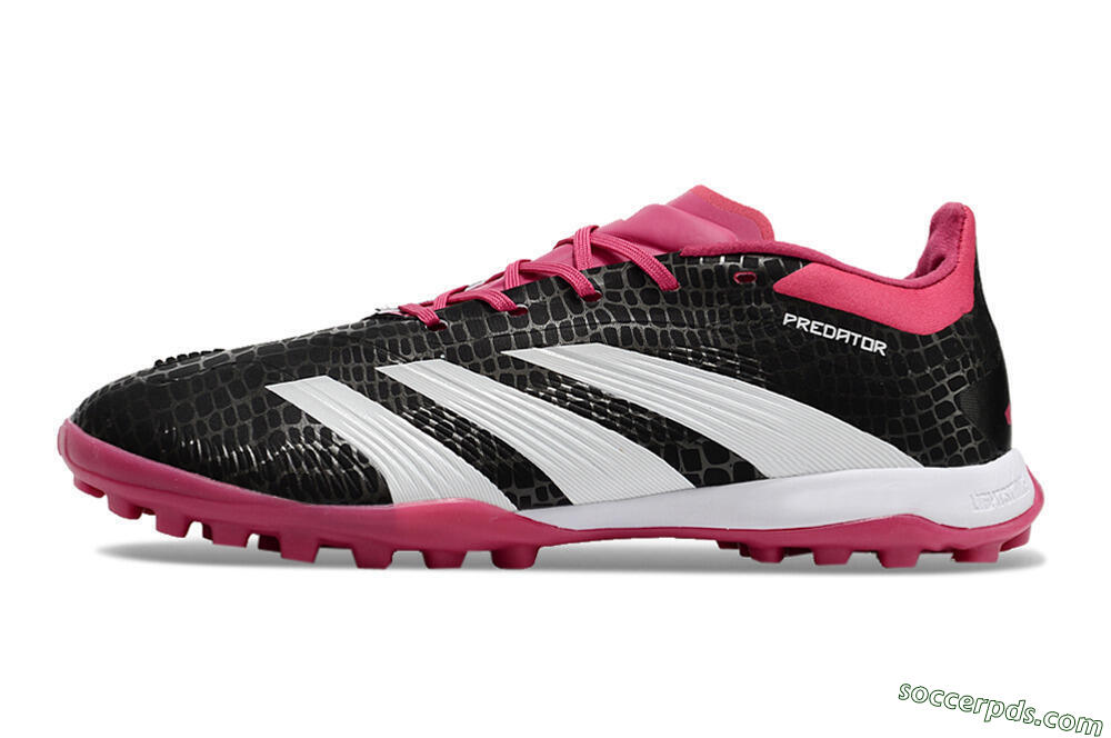 Adidas Predator 24 Elite TF Low-Tops Football Shoes - Black/Red/White 2