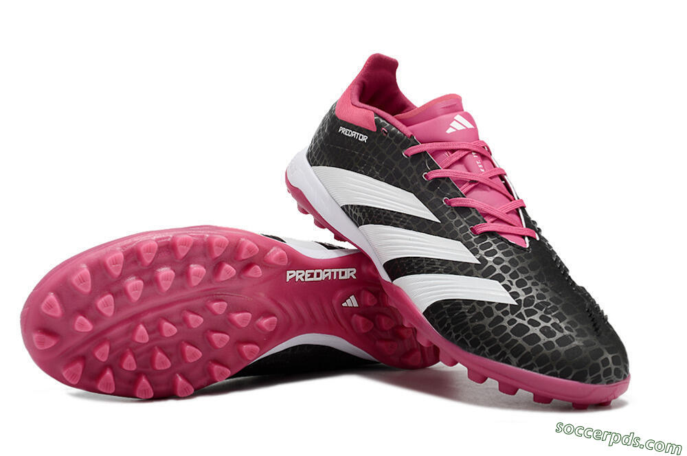 Adidas Predator 24 Elite TF Low-Tops Football Shoes - Black/Red/White 3