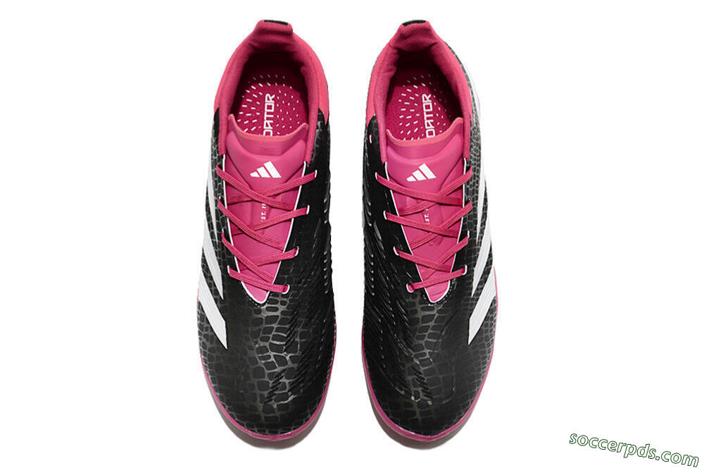 Adidas Predator 24 Elite TF Low-Tops Football Shoes - Black/Red/White 4