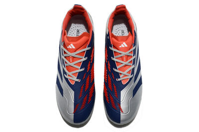 Adidas Predator 24 Elite TF Low-Tops Football Shoes - Silver/Blue/Red