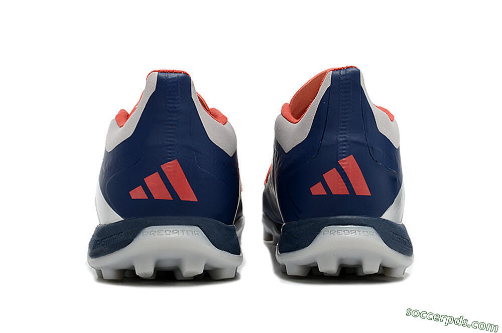 Adidas Predator 24 Elite TF Low-Tops Football Shoes - Silver/Blue/Red 7