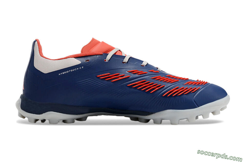 Adidas Predator 24 Elite TF Low-Tops Football Shoes - Silver/Blue/Red 5