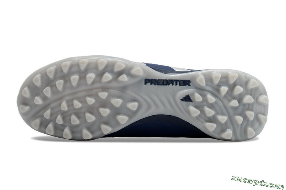 Adidas Predator 24 Elite TF Low-Tops Football Shoes - Silver/Blue/Red 6