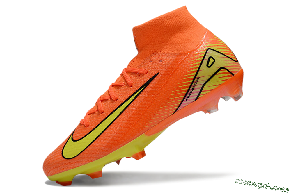 Nike Air Zoom Mercurial Superfly 10 Elite FG High-Tops Football Boots - Red/Yellow/Black 5