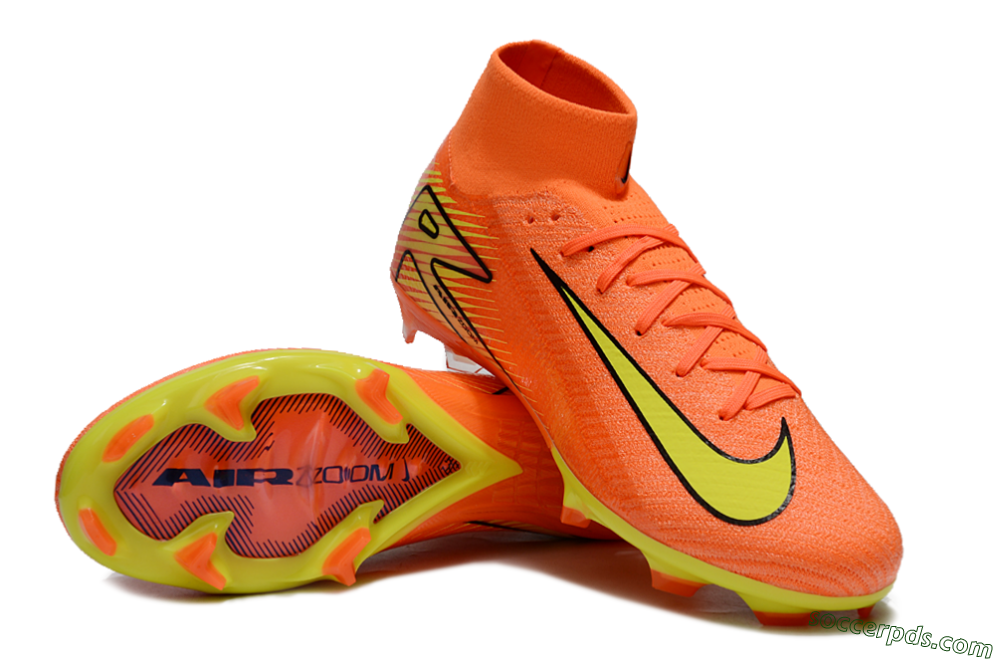 Nike Air Zoom Mercurial Superfly 10 Elite FG High-Tops Football Boots - Red/Yellow/Black 3