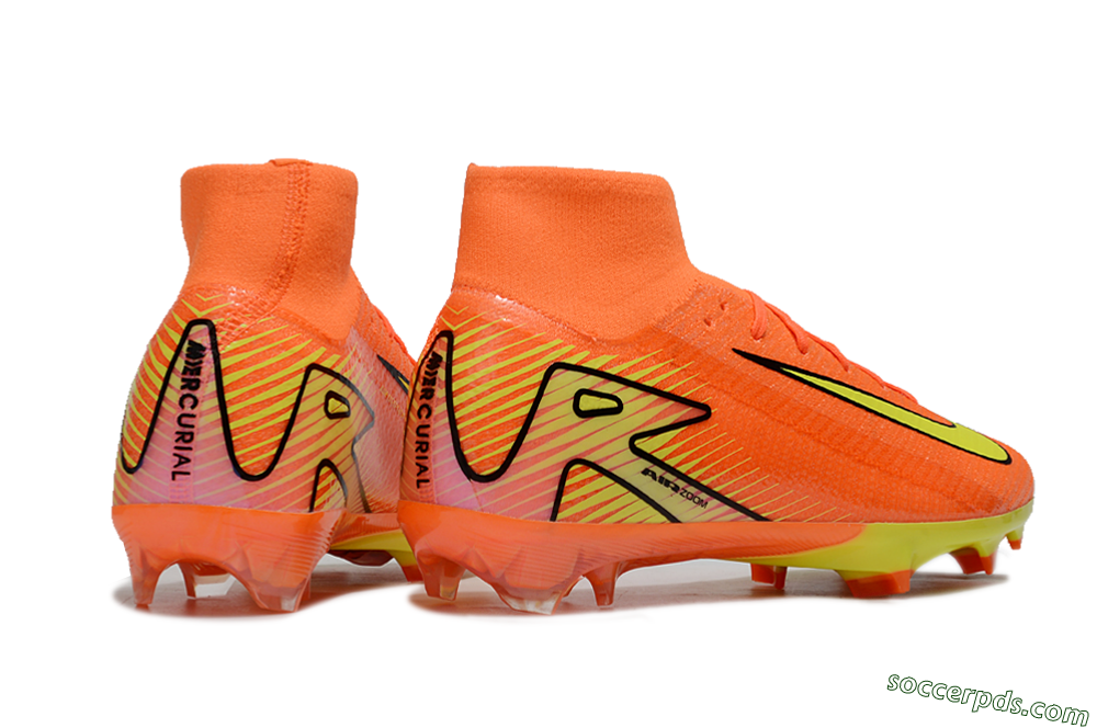 Nike Air Zoom Mercurial Superfly 10 Elite FG High-Tops Football Boots - Red/Yellow/Black 6