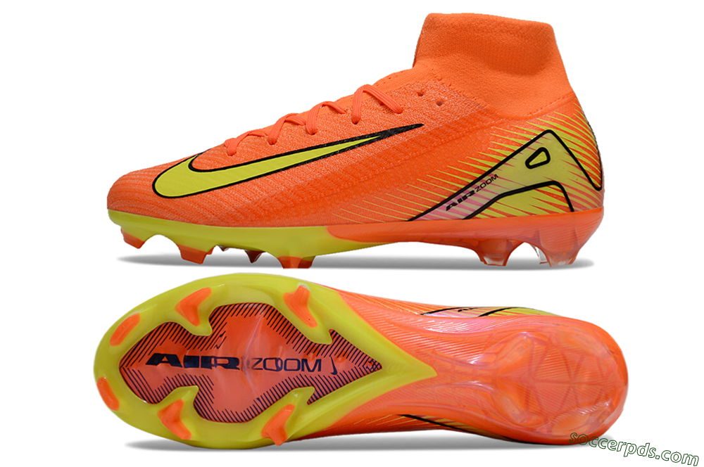 Nike Air Zoom Mercurial Superfly 10 Elite FG High-Tops Football Boots - Red/Yellow/Black 0