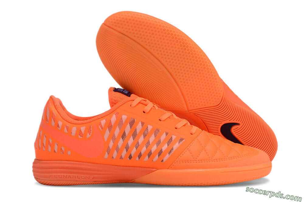 Nike Lunar Gato 2 IC Low-Tops Football Shoes - Red/Black 1