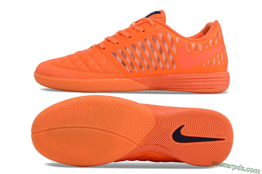 Nike Lunar Gato 2 IC Low-Tops Football Shoes - Red/Black 0