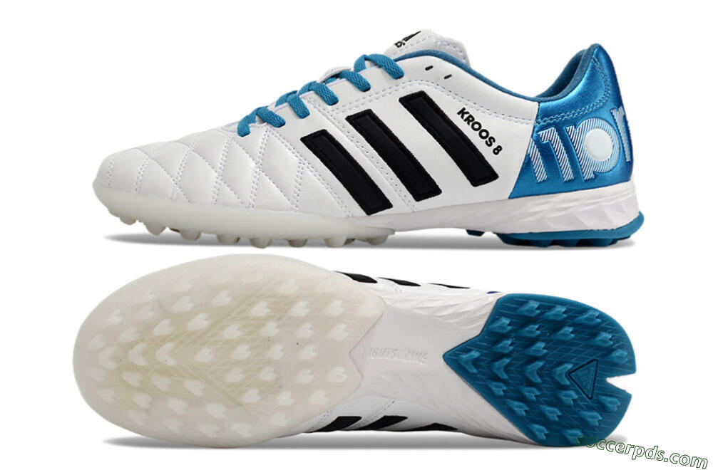 Adidas AdiPure 11Pro X PD25 Trx TF Low-Tops Football Shoes - White/Black/Blue 0