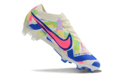 Nike Air Zoom Mercurial Vapor 15 Elite FG Low-Tops Football Boots - Beige/Blue/Yellow/Pink